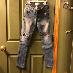 Abercrombie Girls size14 stretch distress